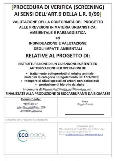 Pratiche di Valutazione Impatto Ambientale a Modena