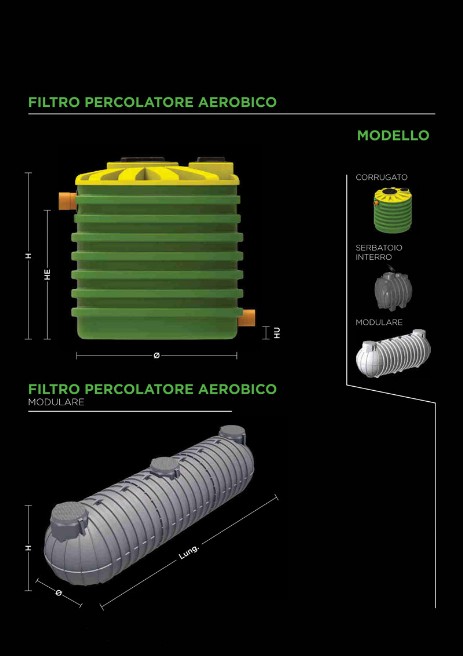 Vendita filtro percolatore aerobico a Modena